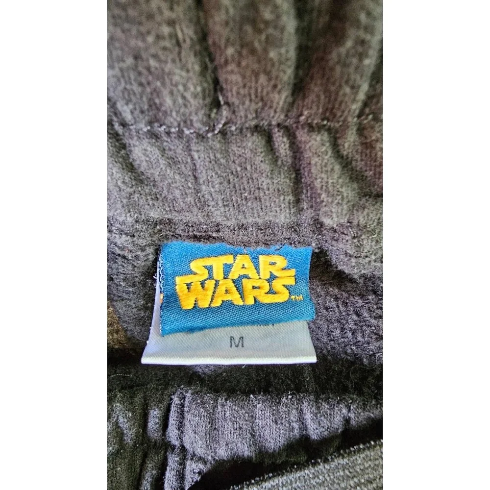 STAR WARS Joggers Mens Size M Black‎ Graphic Cuffed Stormtrooper Logo Sci-Fi